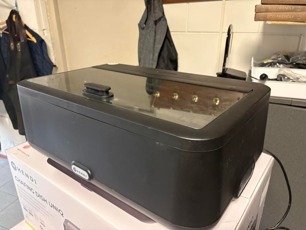 4 stuks zwart Hendi Chafing Dish Uniq, Ophalen of Verzenden, Gebruikt, Overige typen