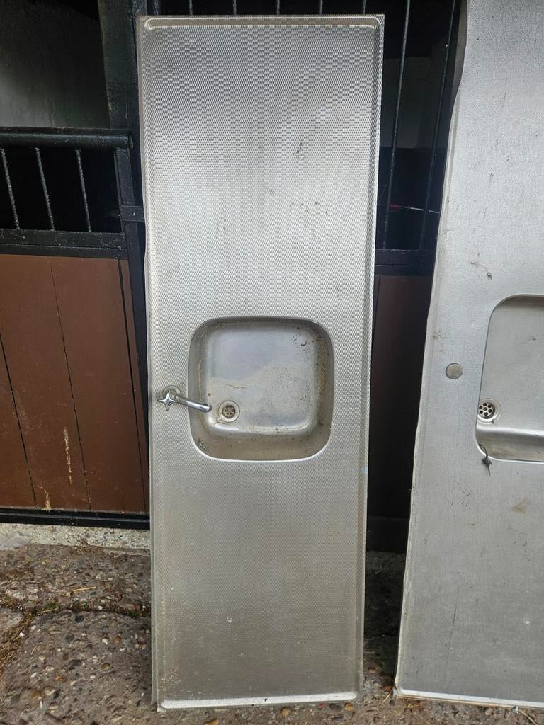 Oud aanrechtblad met spoelbak zie foto's, Ophalen, Gebruikt, Overige kleuren, Overige typen