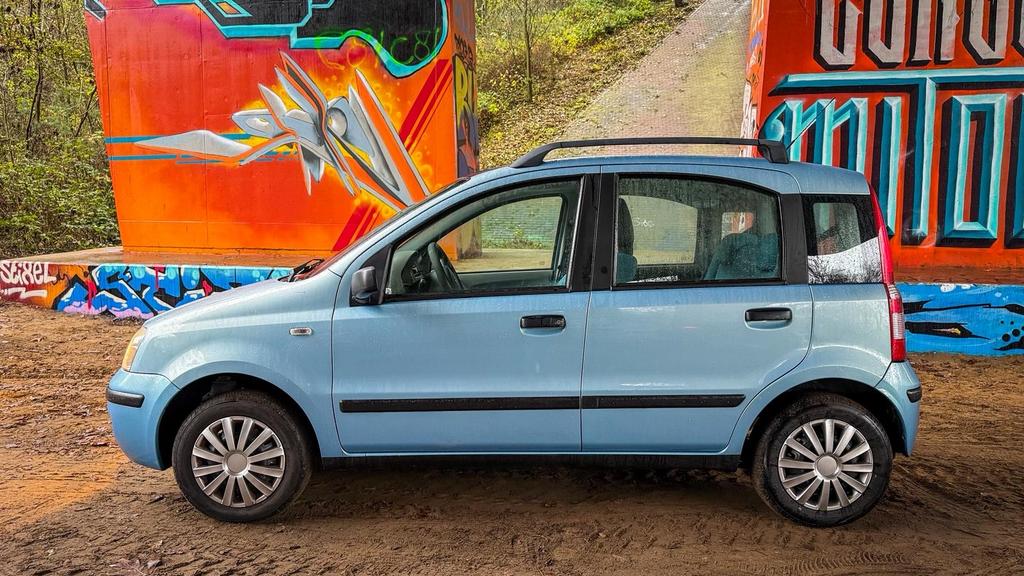 Fiat Panda 1.2 2004 Blauw, Auto's, Voorwielaandrijving, Stof, Origineel Nederlands, Bedrijf