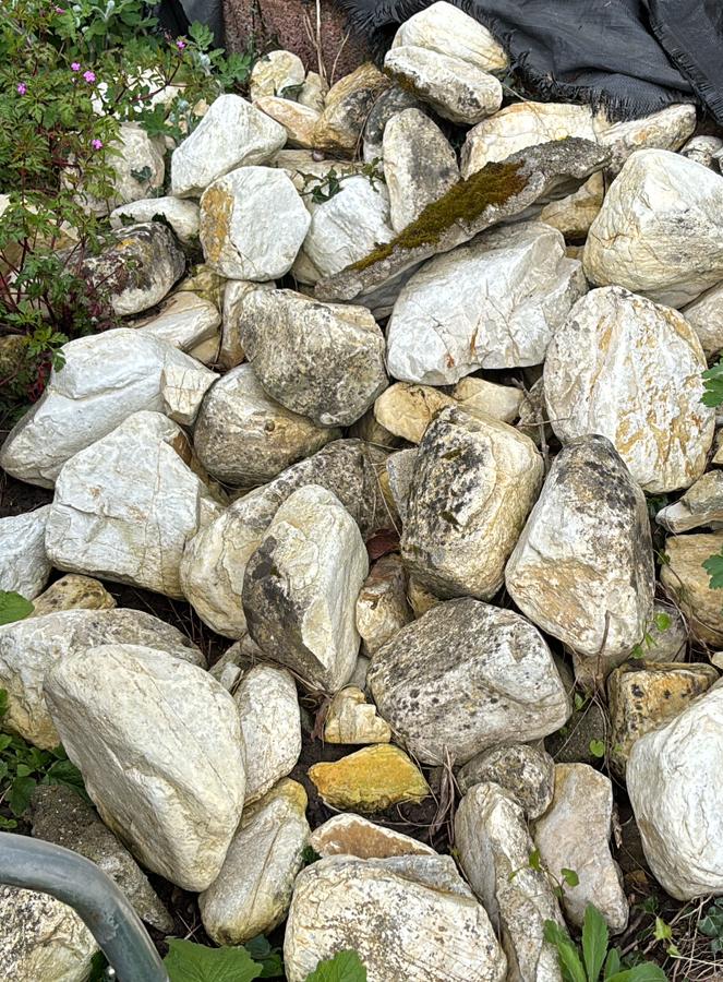 Gratis maaskeien, Tuin en Terras, Ophalen, Gebruikt