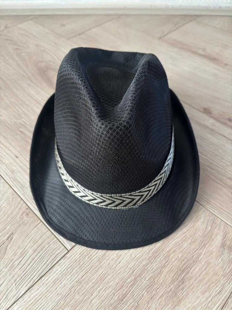 Boland - hoed funky zwart - 57 - volwassenen - unisex - 20's, Ophalen of Verzenden, Zo goed als nieuw, 57 cm (M, 7⅛ inch) of minder
