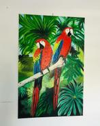 Twee Papagaaien kleurrijk, Ophalen of Verzenden