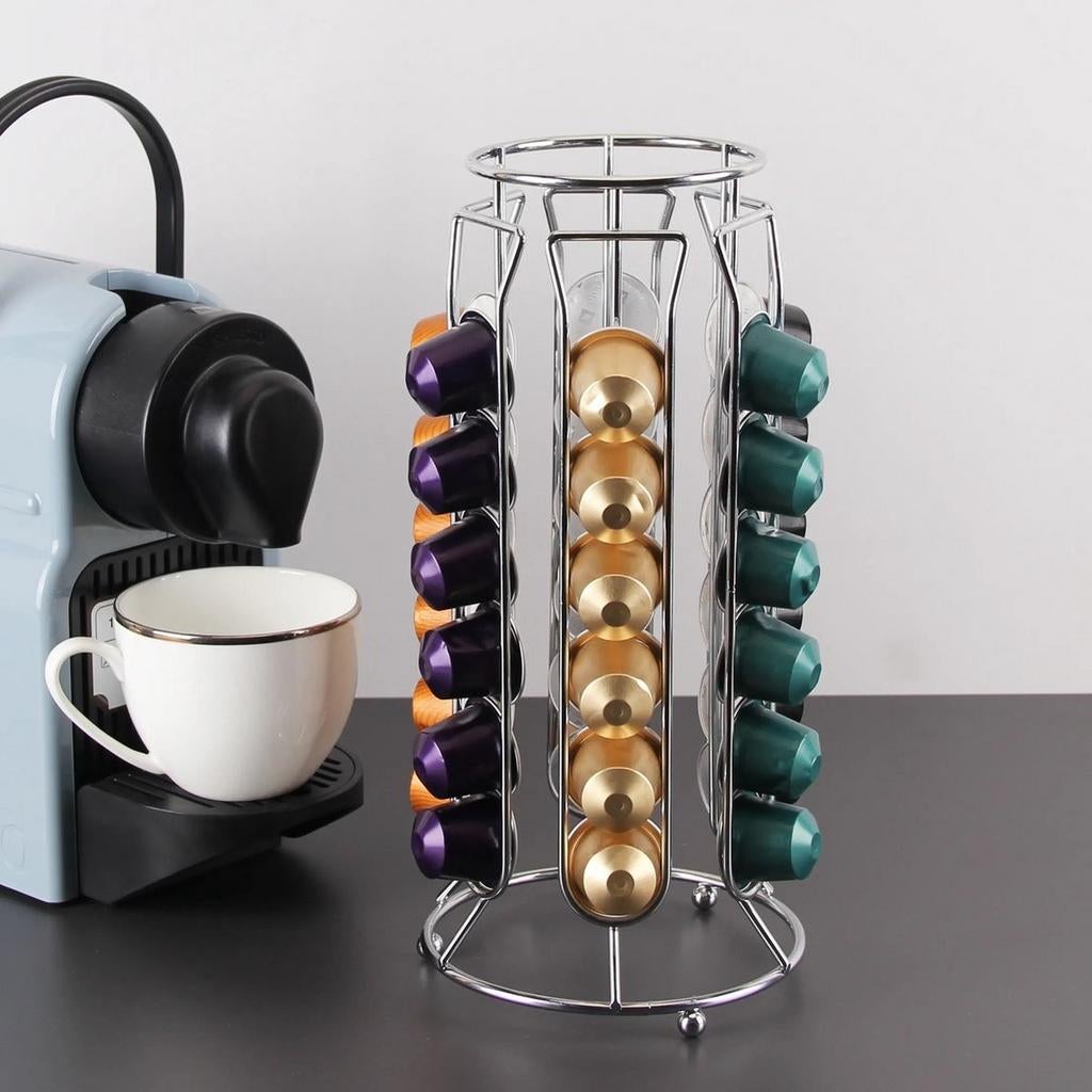 Nespresso Koffie Cuphouder - Chroom Design, Ophalen of Verzenden