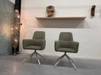 6 Nieuw Leolux Gyon Eetkamerstoel Hoog monza Melange Stoel, Leolux, Nieuw, Ophalen of Verzenden, Stof