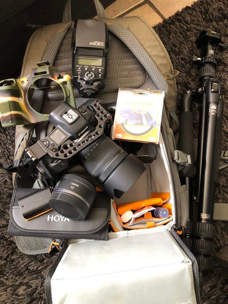 Canon eos r complete set, Ophalen of Verzenden, Zo goed als nieuw, Canon, Geen optische zoom