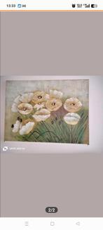 Schilderij met 3D-effect bloemen, Ophalen of Verzenden