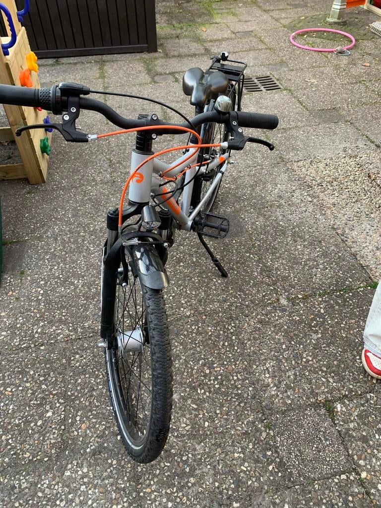 Jongensfiets met bagagedrager, Fietsen en Brommers, Ophalen, Gebruikt, 24 inch, Handrem