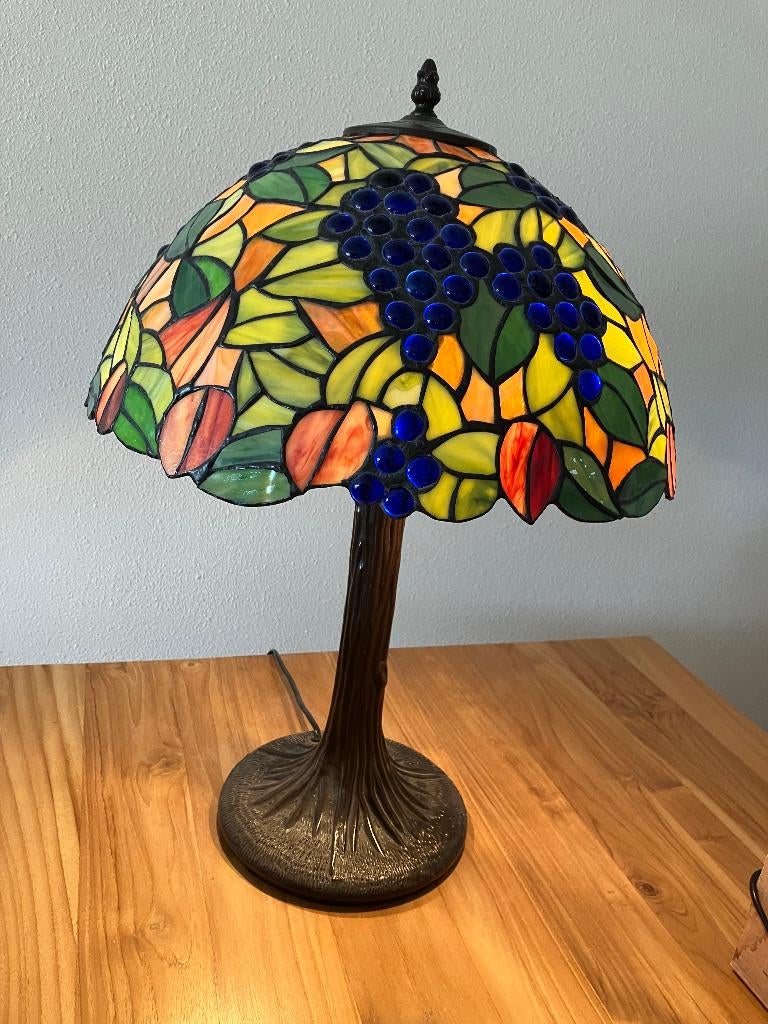 Tiffany-stijl tafellamp, Ophalen, 50 tot 75 cm, Zo goed als nieuw, Tiffany