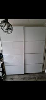 Ikea PAX schuifdeuren met Farvik hoogglans wit, Ophalen, 200 cm of meer, Zo goed als nieuw, 200 cm of meer
