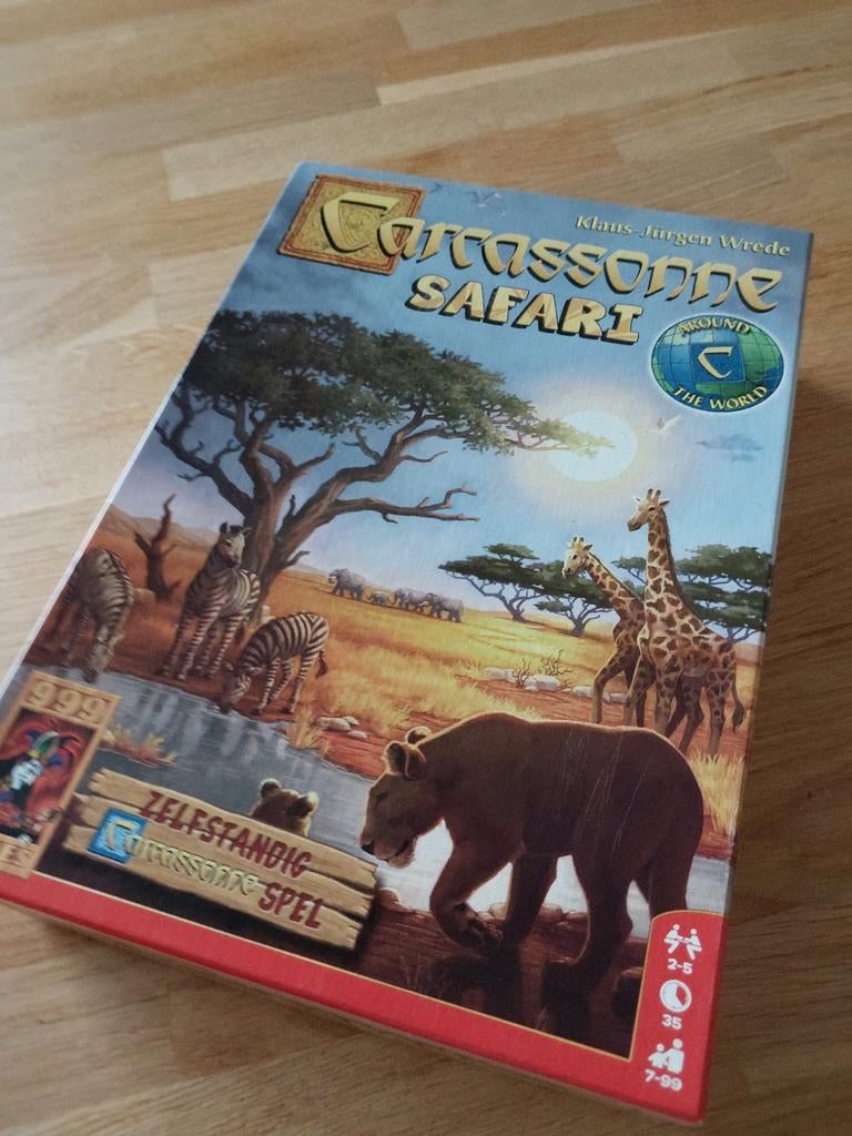 Carcassonne Safari Bordspel, Hobby en Vrije tijd, Gezelschapsspellen | Bordspellen, Vijf spelers of meer, Ophalen, Zo goed als nieuw