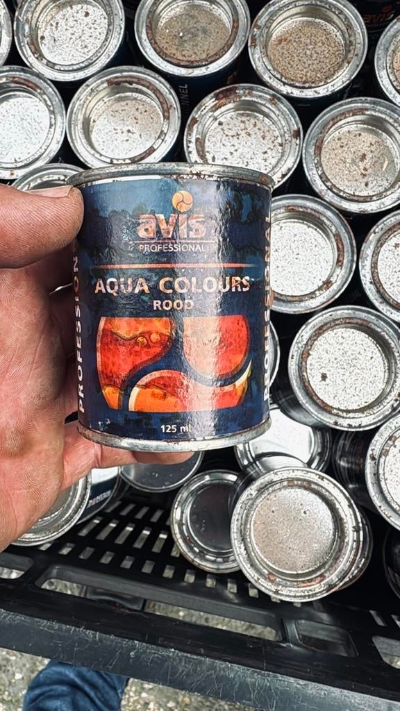 Nieuwe Avis Aqua Colours Verf Rood 125 ml, Ophalen of Verzenden, Nieuw