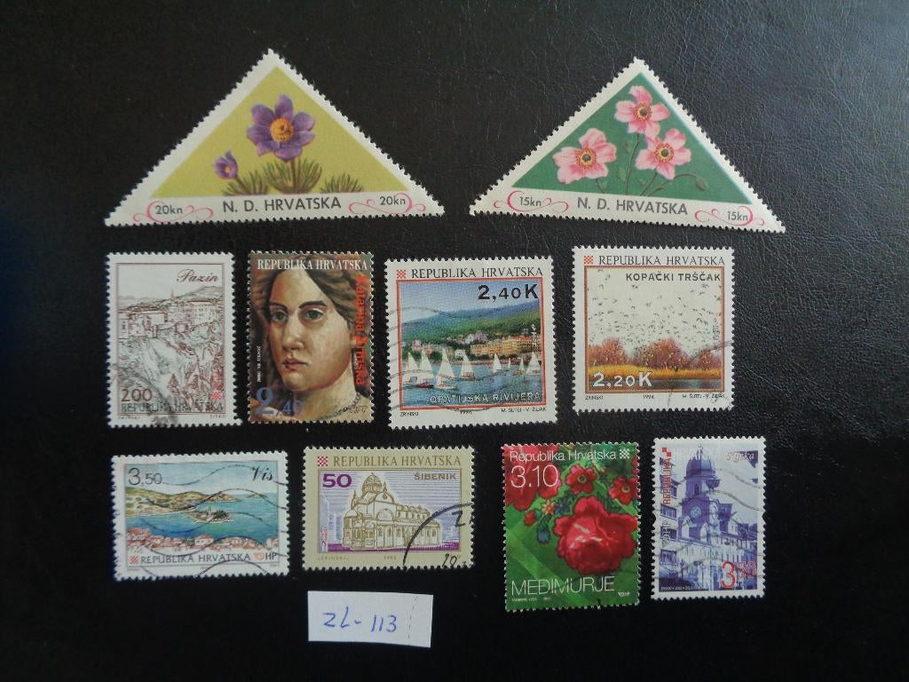 kroatie - diverse (zl-113), Ophalen of Verzenden, Overige landen, Gestempeld