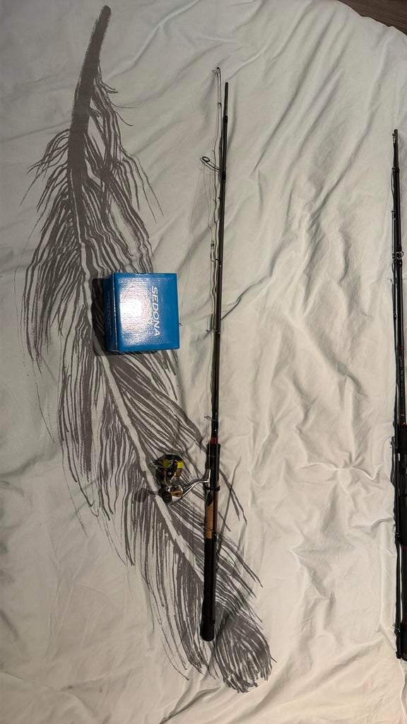 Spro hengel+shimano molen, Verzenden, Zo goed als nieuw