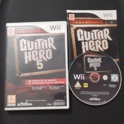 Wii | Guitar Hero 5, Spelcomputers en Games, Games | Nintendo Wii, Gebruikt, Muziek, 1 speler, Vanaf 12 jaar, Ophalen of Verzenden