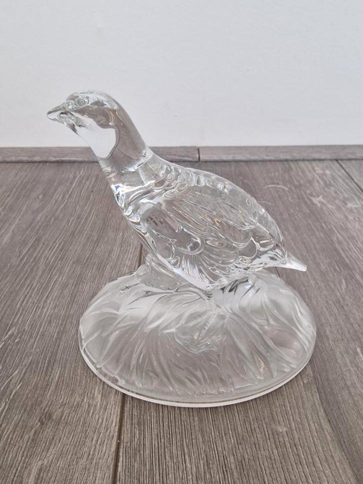 Kristallen patrijs beeldje, Antiek en Kunst, Antiek | Glas en Kristal, Ophalen of Verzenden