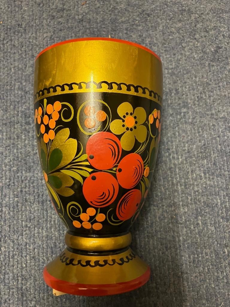 Russische houten beker, Ophalen of Verzenden
