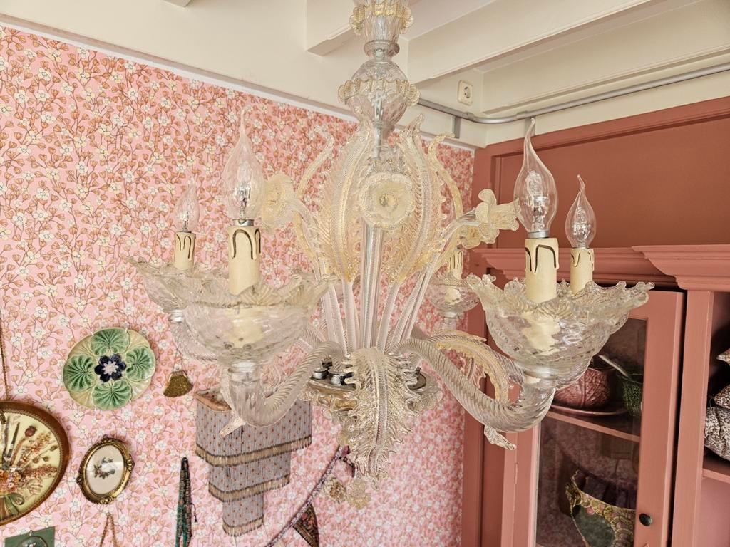 Prachtig murano Venetiaanse kroonluchter ** WEG = WEG **, Huis en Inrichting, Lampen | Kroonluchters, Ophalen of Verzenden