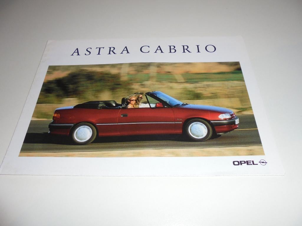 brochure Opel Astra Cabrio  1994, Ophalen of Verzenden, Zo goed als nieuw, Opel