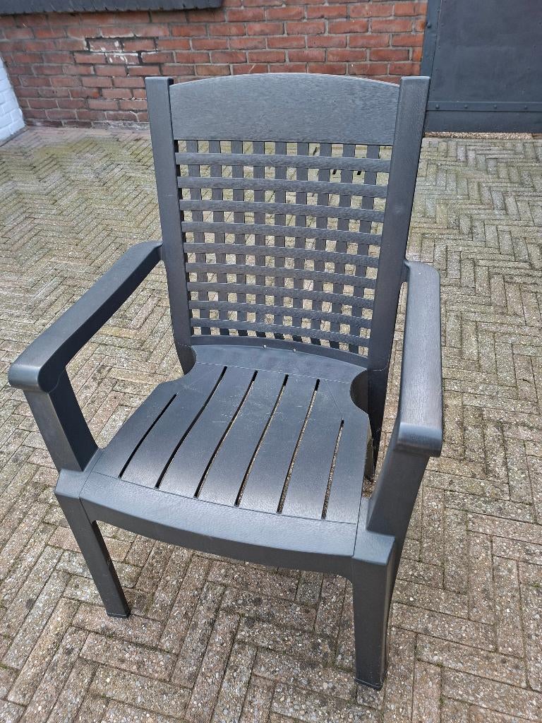 Tuinstoelen gevraagd!!!, Ophalen, Zo goed als nieuw, Kunststof, Stapelbaar