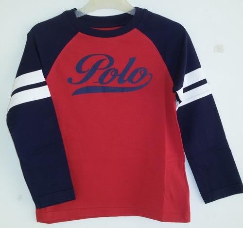 Rood/navy Ralph Lauren longsleeve maat 140/146 *NIEUW*, Kinderen en Baby's, Kinderkleding | Maat 140, Nieuw, Ophalen of Verzenden