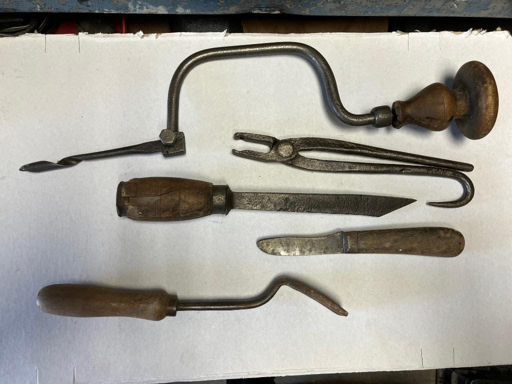 antiek handgereedschap, Antiek en Kunst, Antiek | Gereedschap en Instrumenten, Ophalen of Verzenden