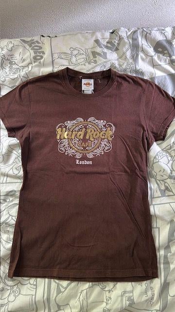 Hard Rock shirt dames maat M “Londen”, Maat 38/40 (M), Bruin, Ophalen of Verzenden, Korte mouw
