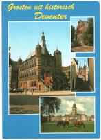 993043 Deventer 80+ Brink Bergkerk IJsselfront Gelopen, Ophalen of Verzenden, 1980 tot heden, Gelopen, Overijssel