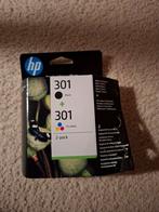HP 301 originele zwarte/drie-kleuren inktcartridges, 2-pack, Computers en Software, Printerbenodigdheden, Ophalen of Verzenden
