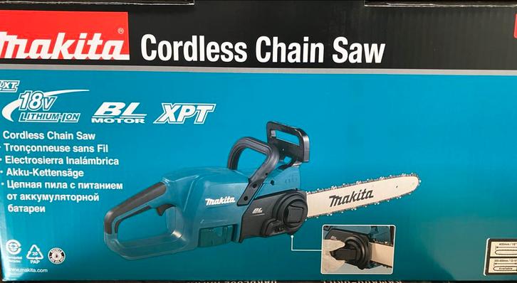 Makita DUC407 18V Accu Kettingzaag - Nieuw in Doos, Doe-het-zelf en Verbouw, Gereedschap | Zaagmachines, Nieuw, Kettingzaag, 1200 watt of meer