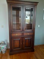 Zgan vitrinekast 101x45 cm, hg 196 cm, Ophalen, Zo goed als nieuw, Met deur(en)
