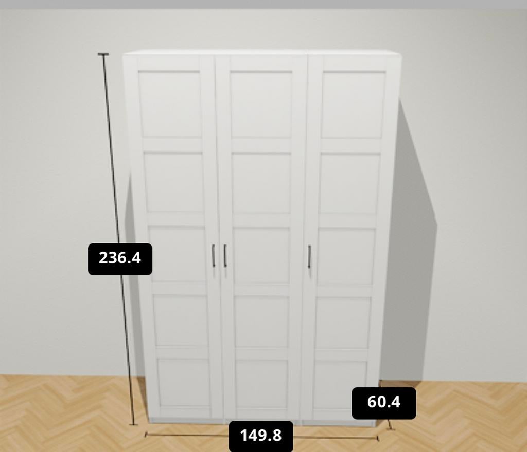 Ikea pax kast compleet, Ophalen, Zo goed als nieuw