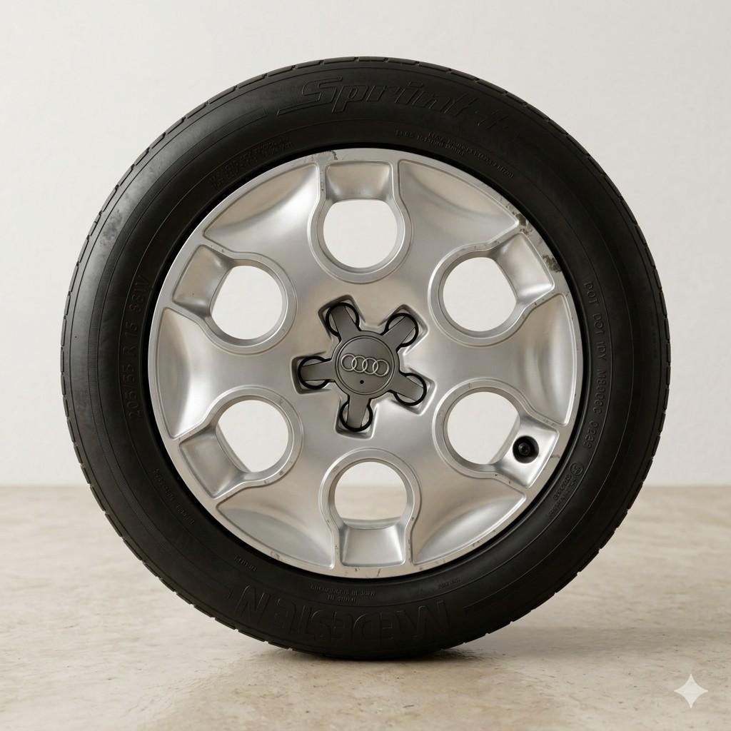 Originele Audi A1 velgen 15”, Auto-onderdelen, Banden en Velgen, Ophalen, Gebruikt, 15 inch, Velg(en)