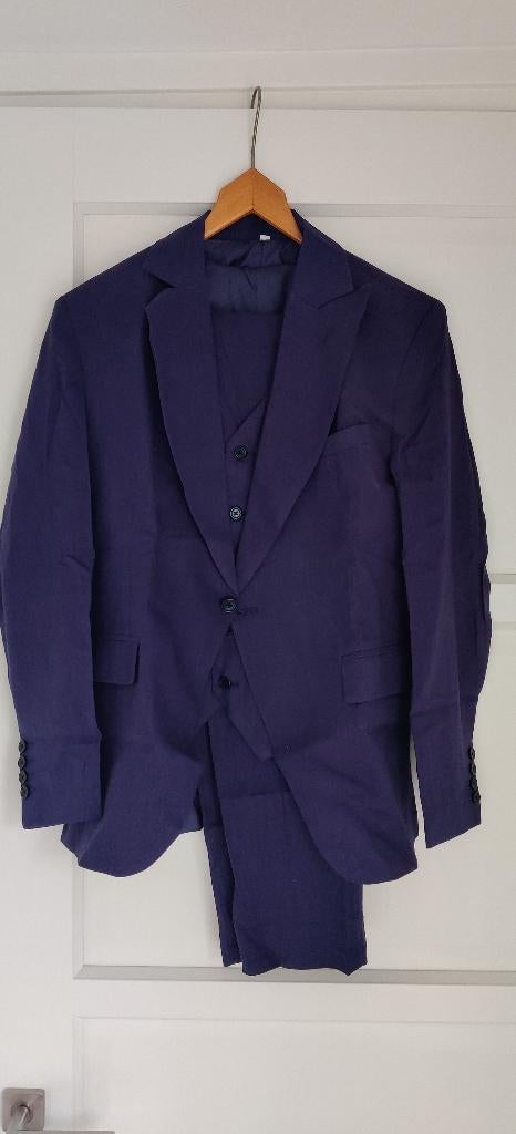 Nieuw donker blauw herenpak, Kleding | Heren, Kostuums en Colberts, Maat 52/54 (L), Onbekend, Blauw, Nieuw