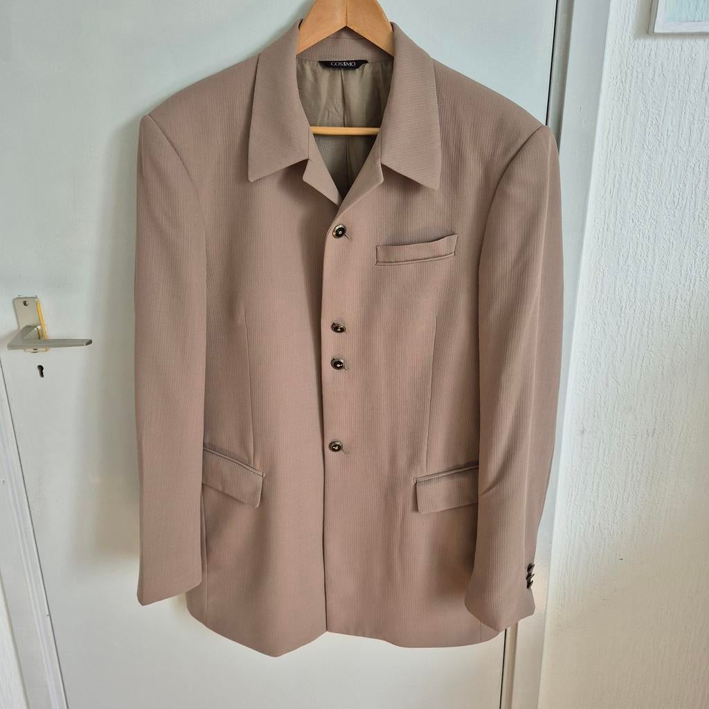 Beige heren colbert COSSMO, maat 52 (XL), zo goed als nieuw, Maat 56/58 (XL), Ophalen of Verzenden, Zo goed als nieuw, COSSMO