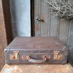 Brocante oude koffer reiskoffer 48x34x14cm *Etage3*, Gebruikt, ., Ophalen of Verzenden, .