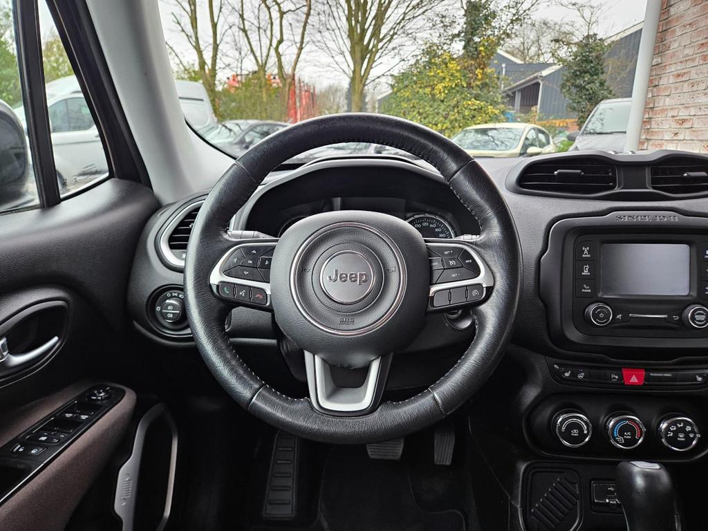 Jeep Renegade 1.4 MultiAir Longitude Trekhaak! Automaat! Net, Auto's, Gebruikt, 4 cilinders, Zwart, Origineel Nederlands