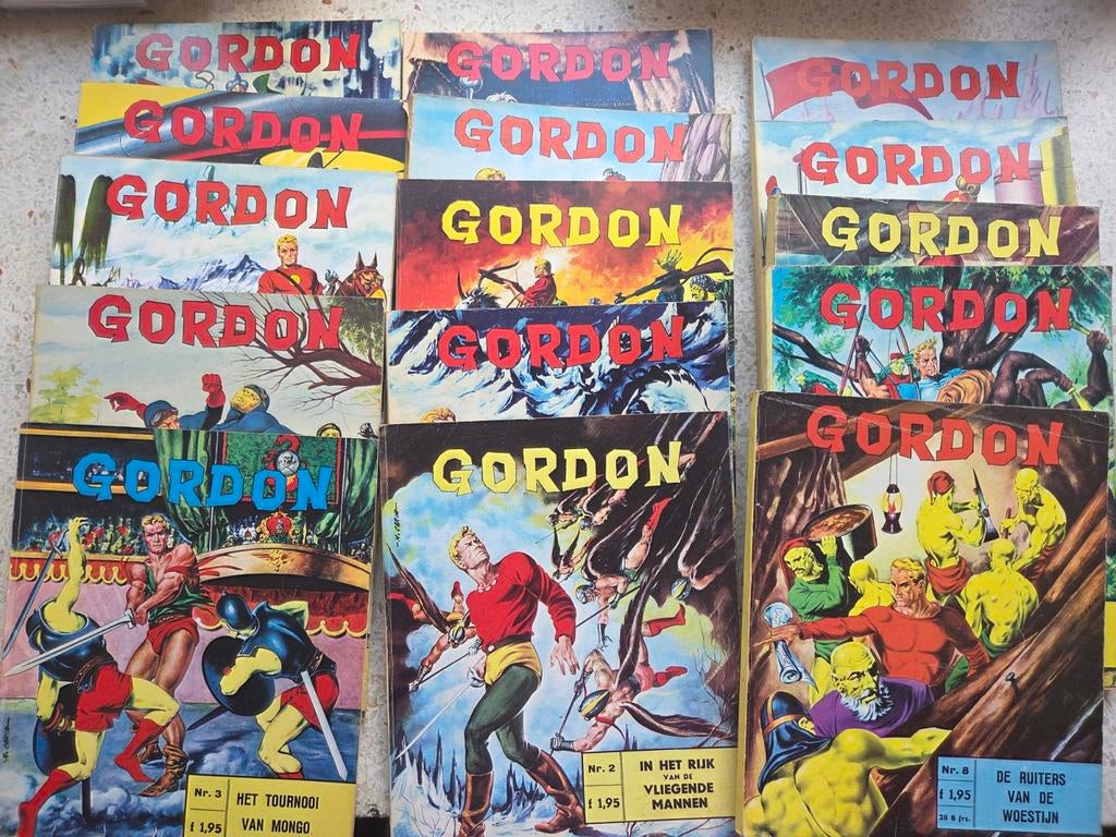 gordon 1 t/m 15, Complete serie of reeks, Verzenden