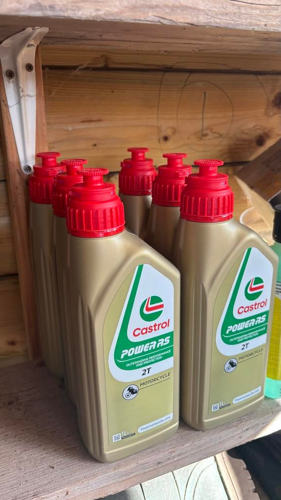 Castrol Power RS 2T motorolie - 1 liter flessen, Ophalen of Verzenden