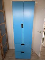 Kledingkast blauw-wit ikea kinder, Kinderen en Baby's, Kinderkamer | Commodes en Kasten, Ophalen, Minder dan 75 cm, 50 tot 70 cm