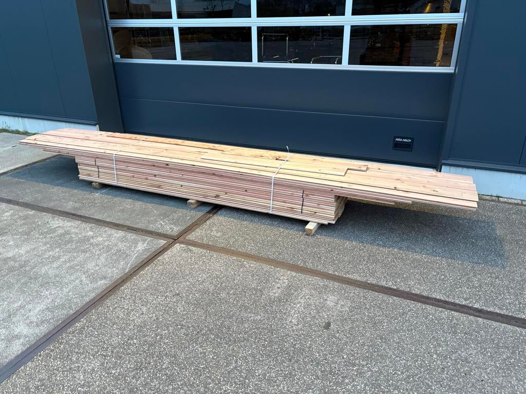 Nieuw Douglas vellingdelen 18x190mm lengte 3, 4 en 5 meter, Doe-het-zelf en Verbouw, Ophalen, Minder dan 25 mm, Nieuw, Plank