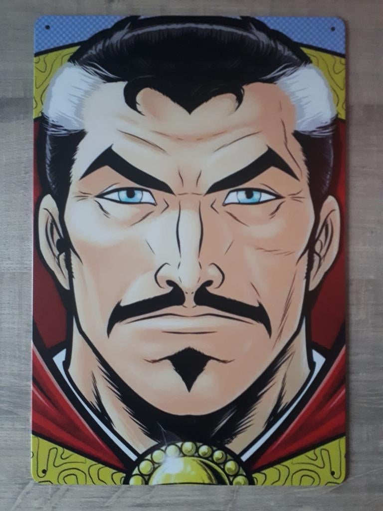 Doctor Strange Marvel 20x30 cm Metalen Reclamebord, Ophalen of Verzenden, Nieuw, Reclamebord