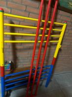 Kinder stapelbed, rood, blauw, geel, Ophalen of Verzenden, Gebruikt, Stapelbed