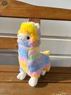 Jafri Toys rainbow knuffel alpaca / lama regenboog | 25 cm, Ophalen of Verzenden, Zo goed als nieuw, Overige typen