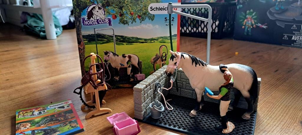 Schleich 42104 Wasplaats voor paarden - Horse Club, Ophalen of Verzenden, Zo goed als nieuw, Jongen of Meisje