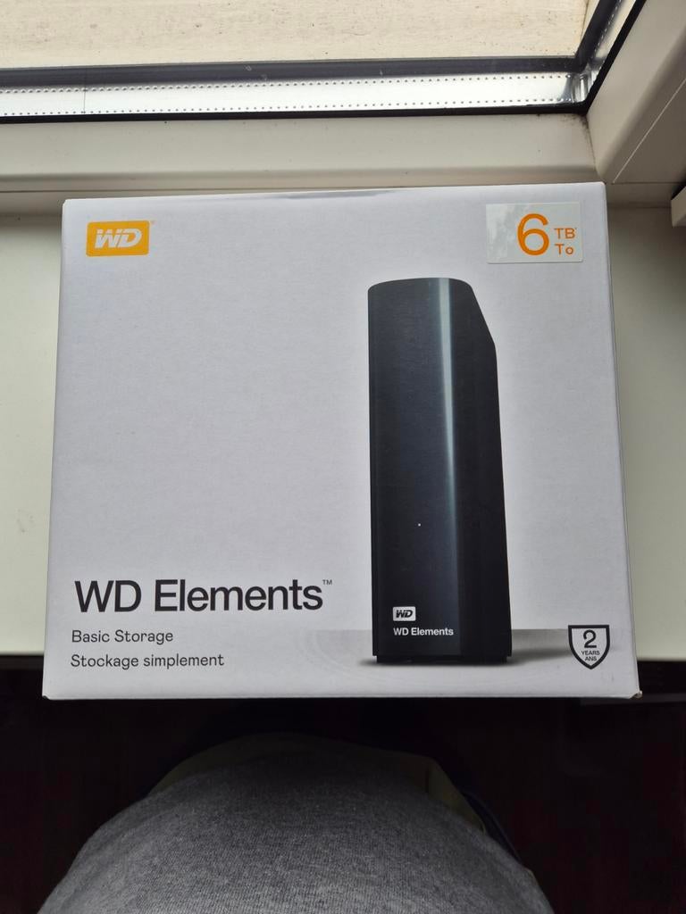 WD Elements 6TB Externe Harde Schijf USB 3.0, Server, HDD, Nieuw, Ophalen of Verzenden