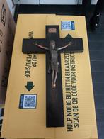 Oud kruis met Jezus erop - Religieuze decoratie, Ophalen of Verzenden