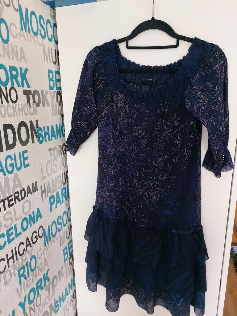 Liu Jo dames jurkje met onderjurk Italiaanse maat 44, Blauw, Liu Jo, Maat 42/44 (L), Ophalen of Verzenden