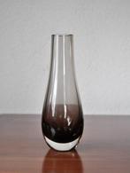 Vintage Smoked Glass Vaasje 19 cm 1960, Ophalen of Verzenden