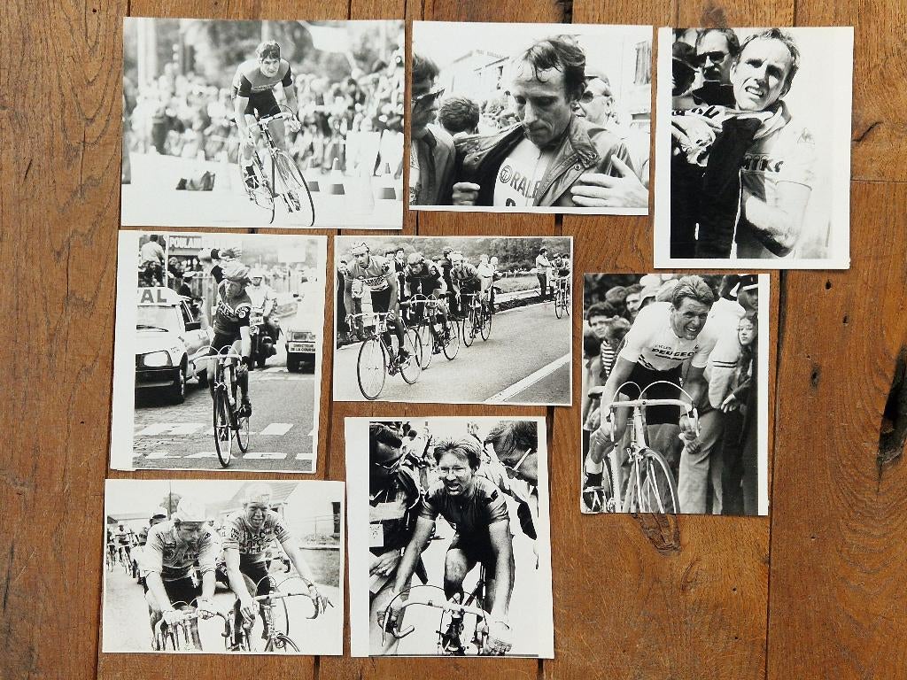 (R) Persfoto’s wielrennen. O.a. Joop Zoetemelk, Jan Raas., Ophalen of Verzenden, Zo goed als nieuw, Overige sporten, Overige typen