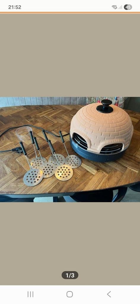 Te huur pizzarette, Ophalen, 4 t/m 7 personen